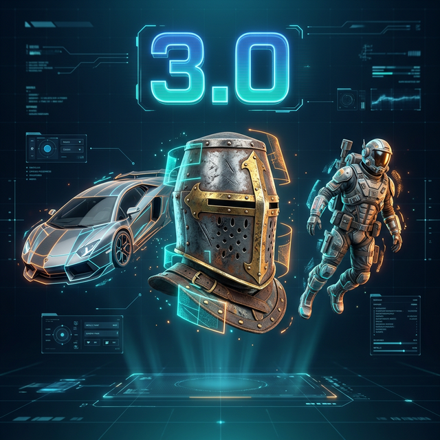 High-detail 3D asset hero illustration